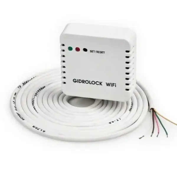 Модуль расширения Gidrolock Wi-Fi — общий вид блока управления с беспроводным модулем