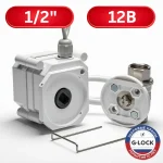 Электропривод 12V крана G-LOCK Ultimate 1/2 дюйма BS с кабелем подключения