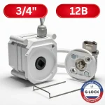 Электропривод 12V крана G-LOCK Ultimate 3/4 дюйма BS с кабелем подключения